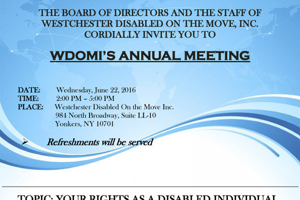 Annual Meeting Flyer for June 22 2016