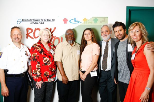 Annual Meeting, June 20, 2018 – Captain Solcito, Yonkers Police Dept, ,  Elena Kravitz Director for Policy and Public Management NYAPRS, Victor J Clark Program Manager for RISE, Sandra Goncalves WDOM Executive Assistant, Melvyn Tanzman WDOM Executive Director, David Rabadi WDOM healthcare Navigator, Magdalena Klodnicka WDOM ICAN