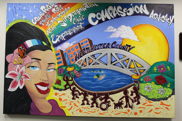 “Empowering Together” mural by artist Jacqueline Rivera